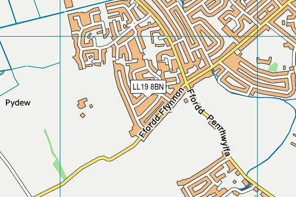 LL19 8BN map - OS VectorMap District (Ordnance Survey)