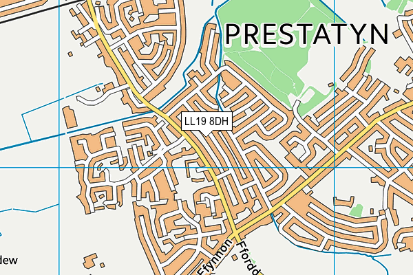 LL19 8DH map - OS VectorMap District (Ordnance Survey)
