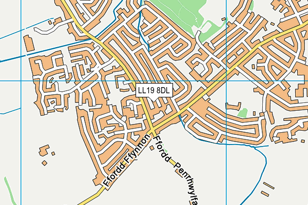 LL19 8DL map - OS VectorMap District (Ordnance Survey)