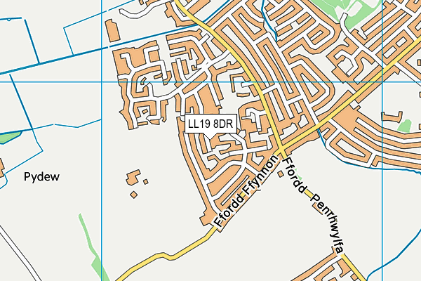LL19 8DR map - OS VectorMap District (Ordnance Survey)