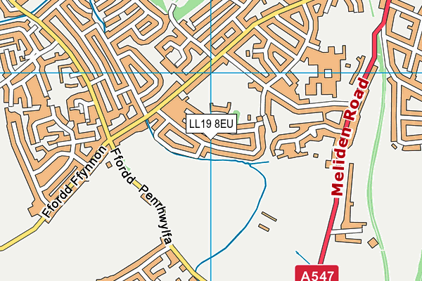 LL19 8EU map - OS VectorMap District (Ordnance Survey)