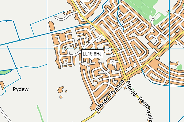 LL19 8HJ map - OS VectorMap District (Ordnance Survey)