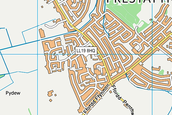 LL19 8HQ map - OS VectorMap District (Ordnance Survey)