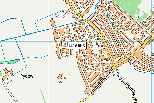 LL19 8HX map - OS VectorMap District (Ordnance Survey)