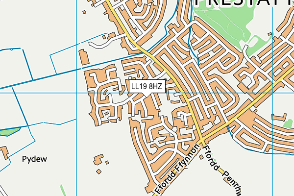 LL19 8HZ map - OS VectorMap District (Ordnance Survey)