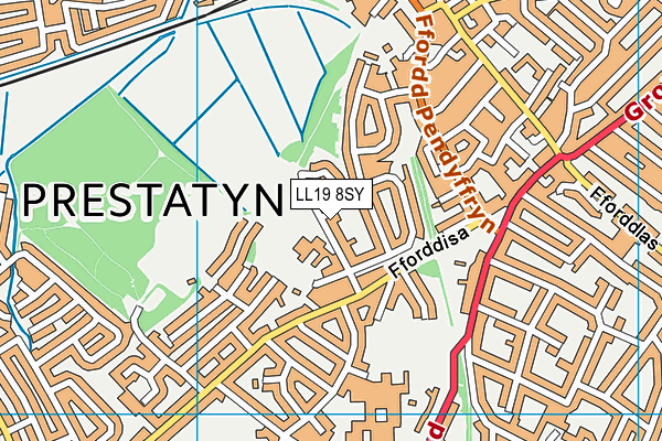 Ysgol Penmorfa map (LL19 8SY) - OS VectorMap District (Ordnance Survey)