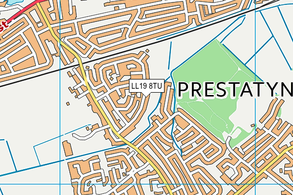 LL19 8TU map - OS VectorMap District (Ordnance Survey)