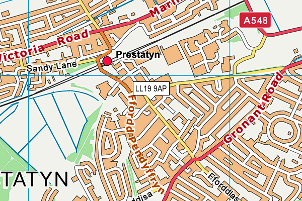 Map of BM PROPERTIES MCR LTD at district scale