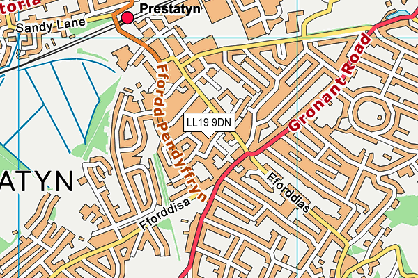 Map of PRESTATYN MEN'S SHED CIC at district scale