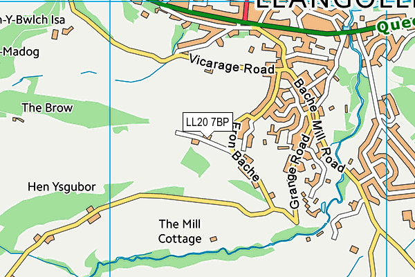 LL20 7BP map - OS VectorMap District (Ordnance Survey)