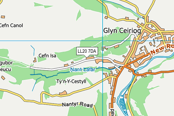 LL20 7DA map - OS VectorMap District (Ordnance Survey)