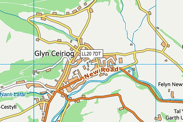 LL20 7DT map - OS VectorMap District (Ordnance Survey)