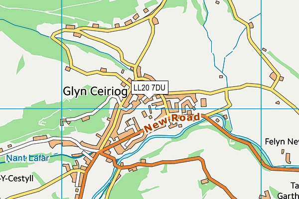 LL20 7DU map - OS VectorMap District (Ordnance Survey)