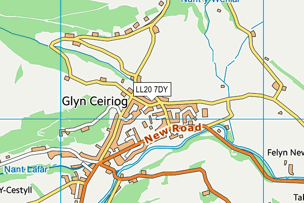 LL20 7DY map - OS VectorMap District (Ordnance Survey)