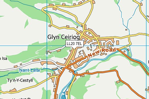 LL20 7EL map - OS VectorMap District (Ordnance Survey)