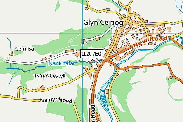 LL20 7EQ map - OS VectorMap District (Ordnance Survey)