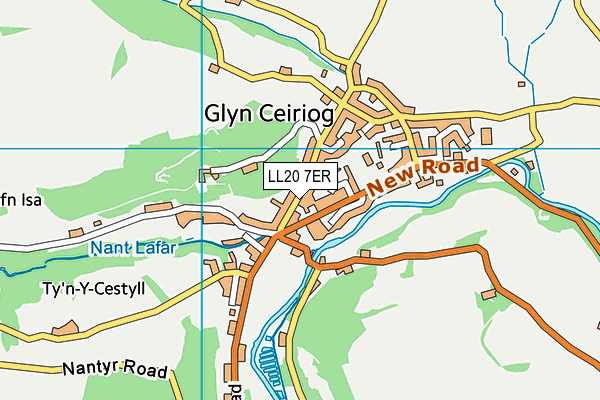 LL20 7ER map - OS VectorMap District (Ordnance Survey)