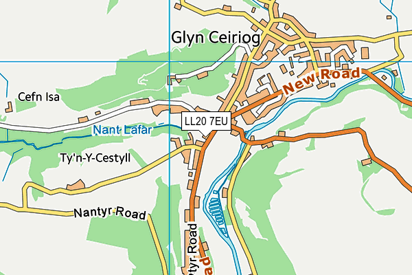 LL20 7EU map - OS VectorMap District (Ordnance Survey)