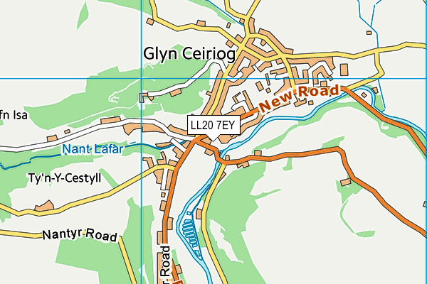 LL20 7EY map - OS VectorMap District (Ordnance Survey)