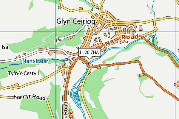 LL20 7HA map - OS VectorMap District (Ordnance Survey)