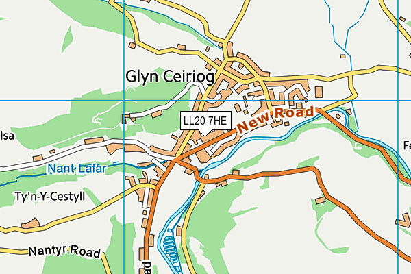 LL20 7HE map - OS VectorMap District (Ordnance Survey)