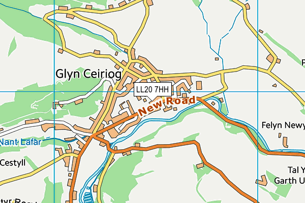 Ysgol Cynddelw map (LL20 7HH) - OS VectorMap District (Ordnance Survey)