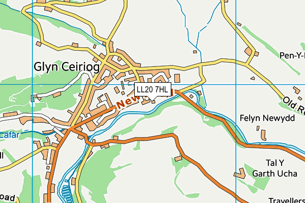 LL20 7HL map - OS VectorMap District (Ordnance Survey)