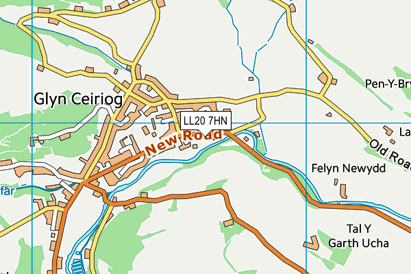 LL20 7HN map - OS VectorMap District (Ordnance Survey)