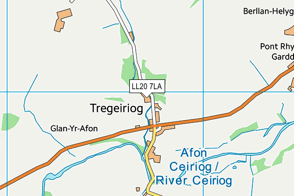 LL20 7LA map - OS VectorMap District (Ordnance Survey)