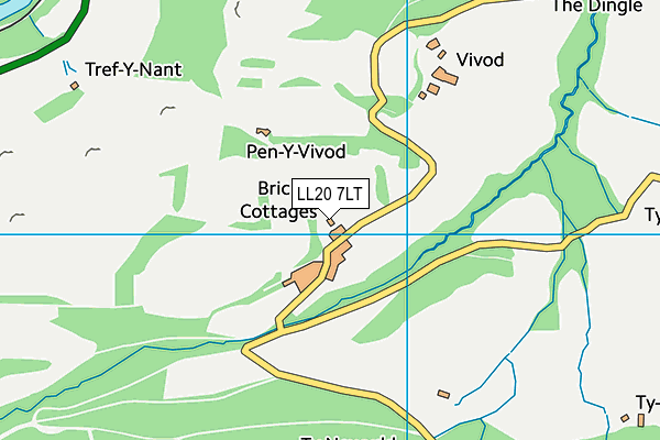 LL20 7LT map - OS VectorMap District (Ordnance Survey)