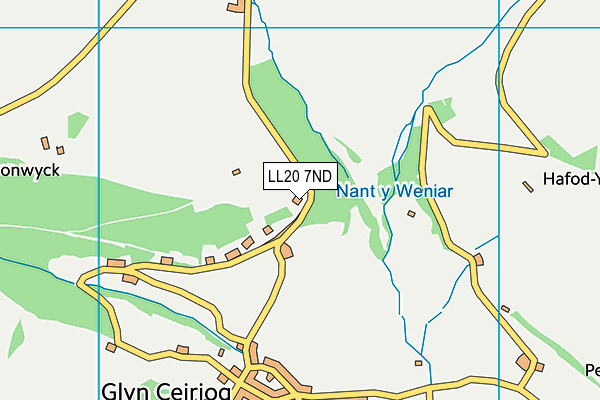 LL20 7ND map - OS VectorMap District (Ordnance Survey)