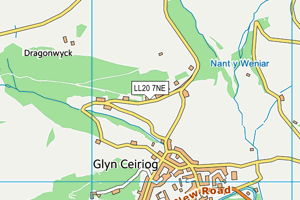 LL20 7NE map - OS VectorMap District (Ordnance Survey)