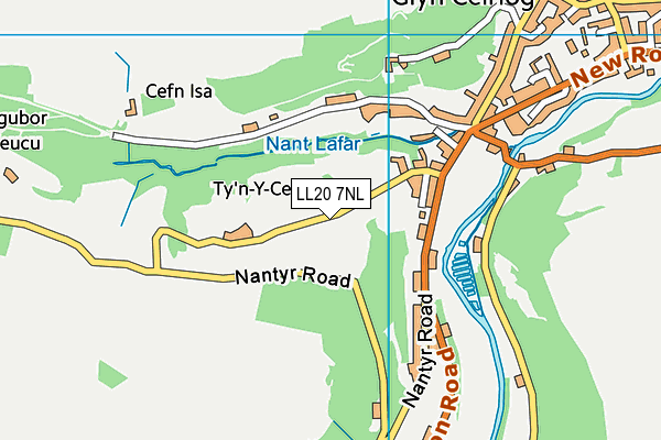 LL20 7NL map - OS VectorMap District (Ordnance Survey)