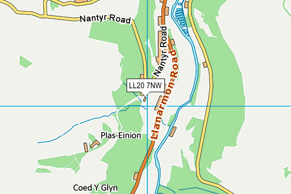 LL20 7NW map - OS VectorMap District (Ordnance Survey)