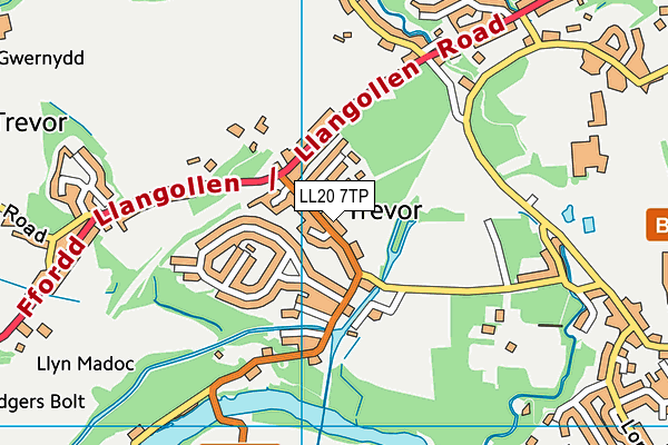 LL20 7TP map - OS VectorMap District (Ordnance Survey)