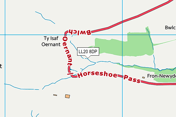 LL20 8DP map - OS VectorMap District (Ordnance Survey)