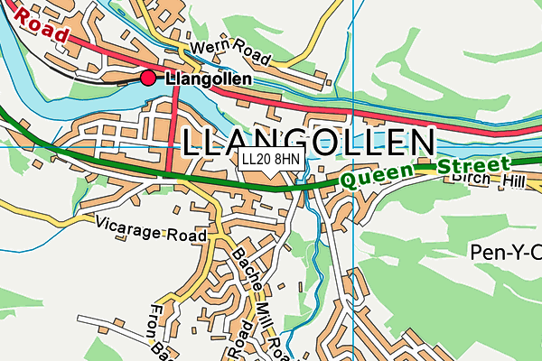 Map of 35RS LLANGOLLEN LIMITED at district scale