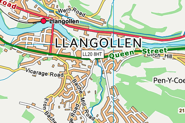 LL20 8HT map - OS VectorMap District (Ordnance Survey)