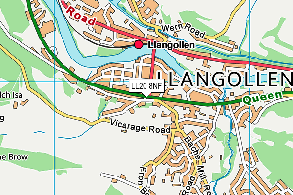 LL20 8NF map - OS VectorMap District (Ordnance Survey)