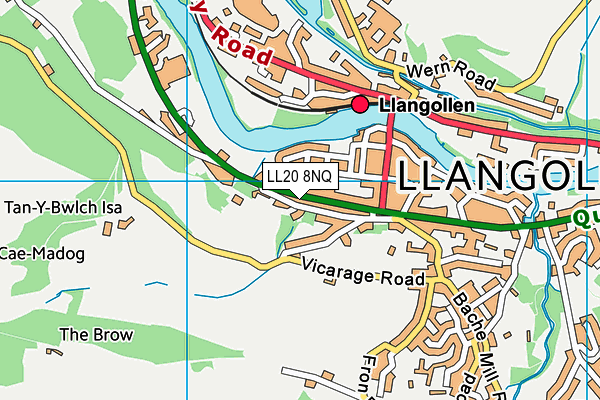 LL20 8NQ map - OS VectorMap District (Ordnance Survey)