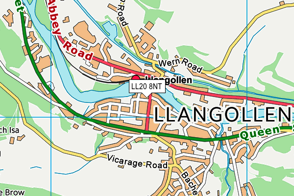 LL20 8NT map - OS VectorMap District (Ordnance Survey)