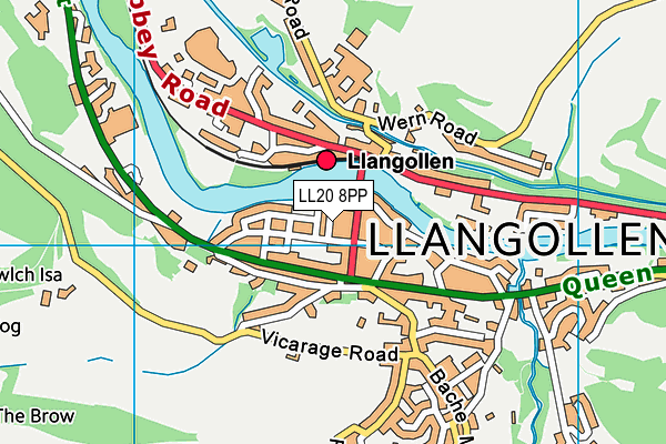 LL20 8PP map - OS VectorMap District (Ordnance Survey)