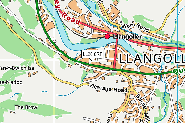 LL20 8RF map - OS VectorMap District (Ordnance Survey)