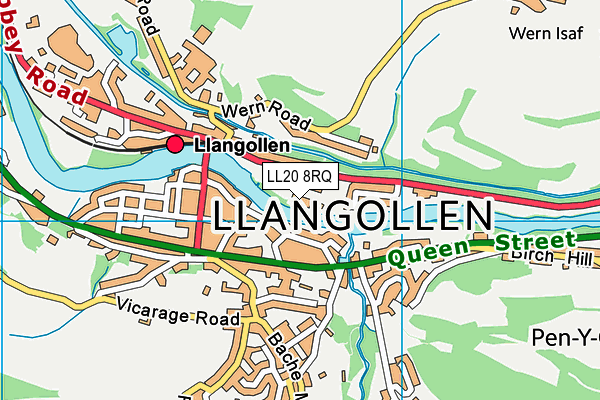 LL20 8RQ map - OS VectorMap District (Ordnance Survey)