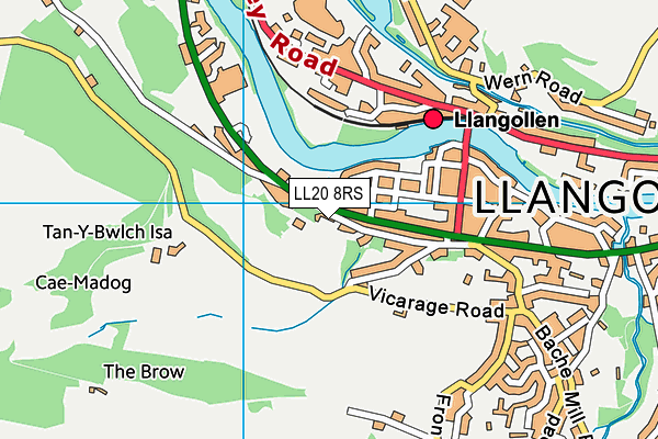 LL20 8RS map - OS VectorMap District (Ordnance Survey)