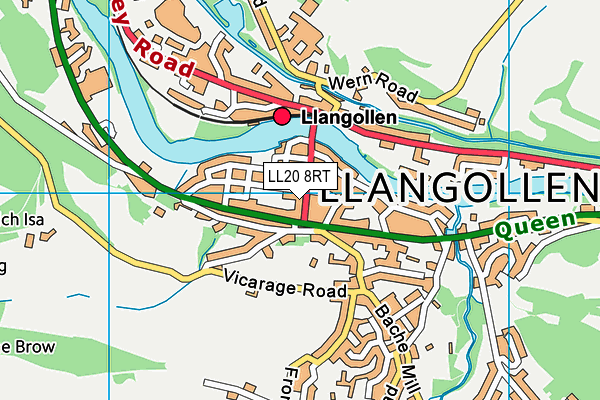 LL20 8RT map - OS VectorMap District (Ordnance Survey)