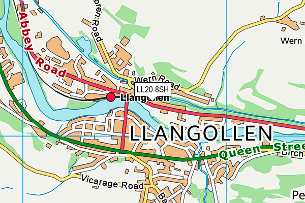 LL20 8SH map - OS VectorMap District (Ordnance Survey)