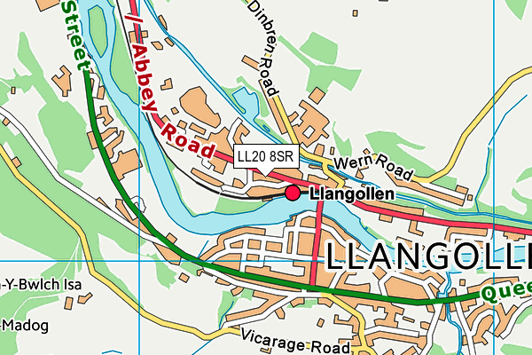 LL20 8SR map - OS VectorMap District (Ordnance Survey)