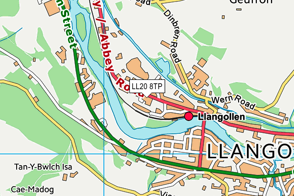 LL20 8TP map - OS VectorMap District (Ordnance Survey)