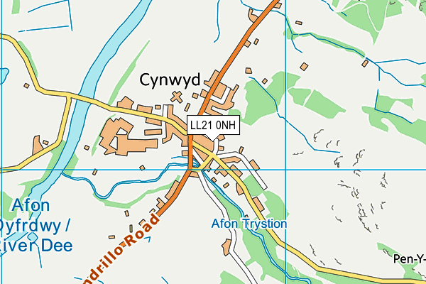 LL21 0NH map - OS VectorMap District (Ordnance Survey)